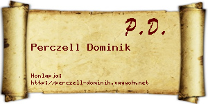 Perczell Dominik névjegykártya